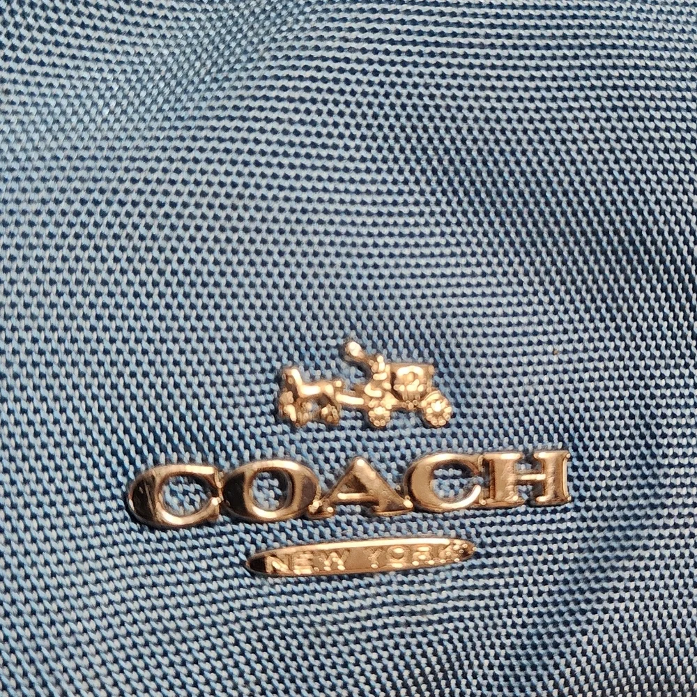 Coach Teal Messenger Bag - Picture 3 of 13